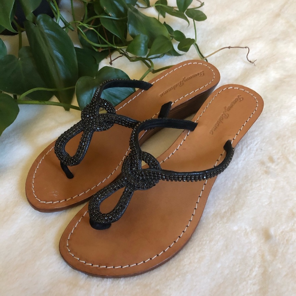 Tommy Bahama Embellished Wedge Sandals